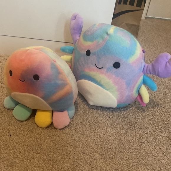 Pair of Squishmallows- sea animal theme - Picture 3 of 7